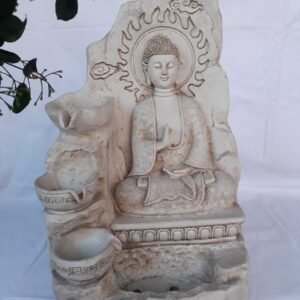 24-Fuente con buda y cascadas