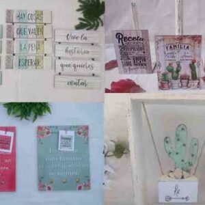 decoracion en madera y porta llaves