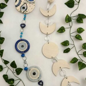 031 Colgante ceramica largo con diseño