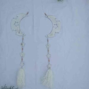 38-Colgante luna creciente blanco