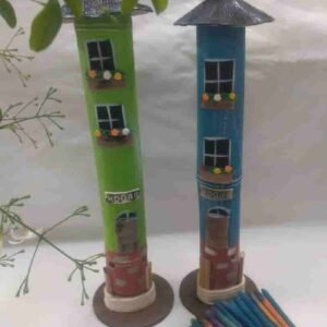 068 Porta sahumerio casita redondo 32cm