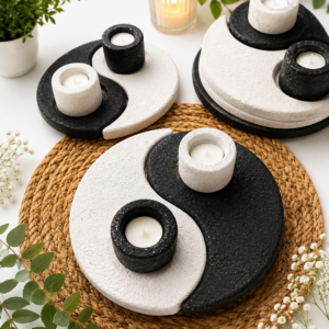 10-Vela yin yang piedra grande