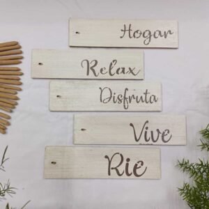 102 Porta sahumerio largo con frase vintage