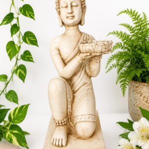 30-Buda arrodillado con porta vela